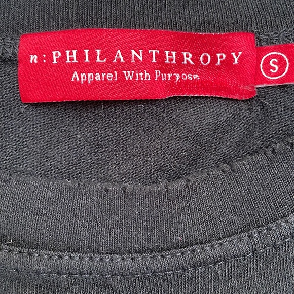 PHILANTHROPY black tshirt dress - Picture 2 of 3